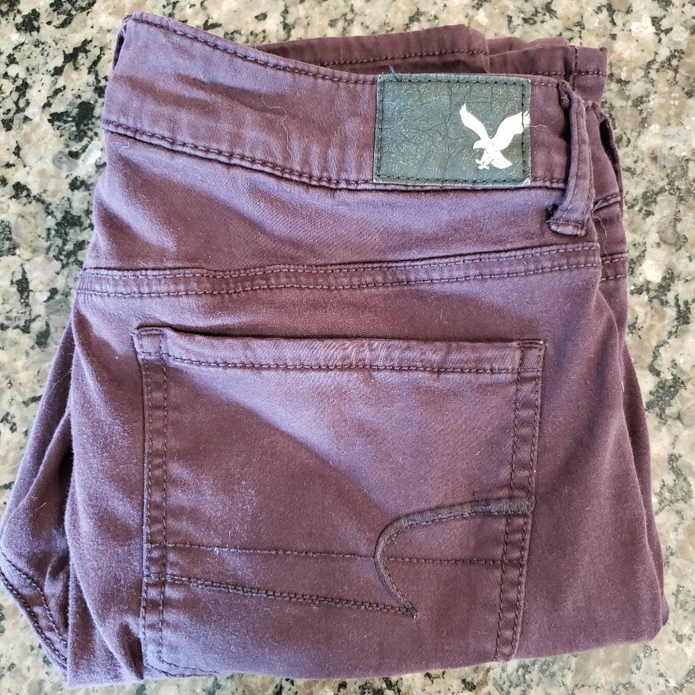 Women's  purple jegging jeans-size 8